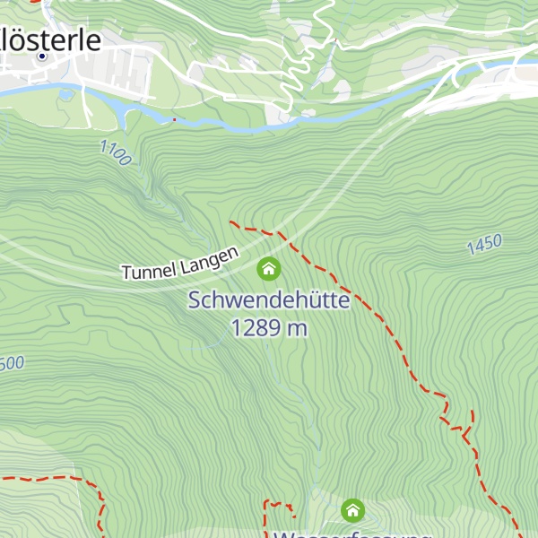 Map of Schwendehütte