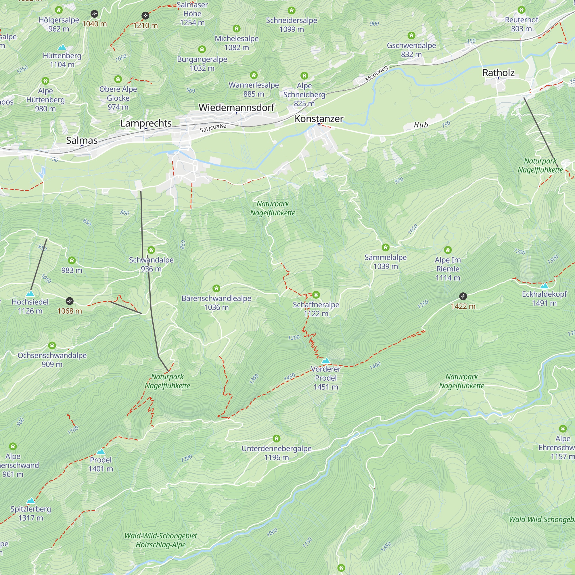 Kuhschwandalpe map