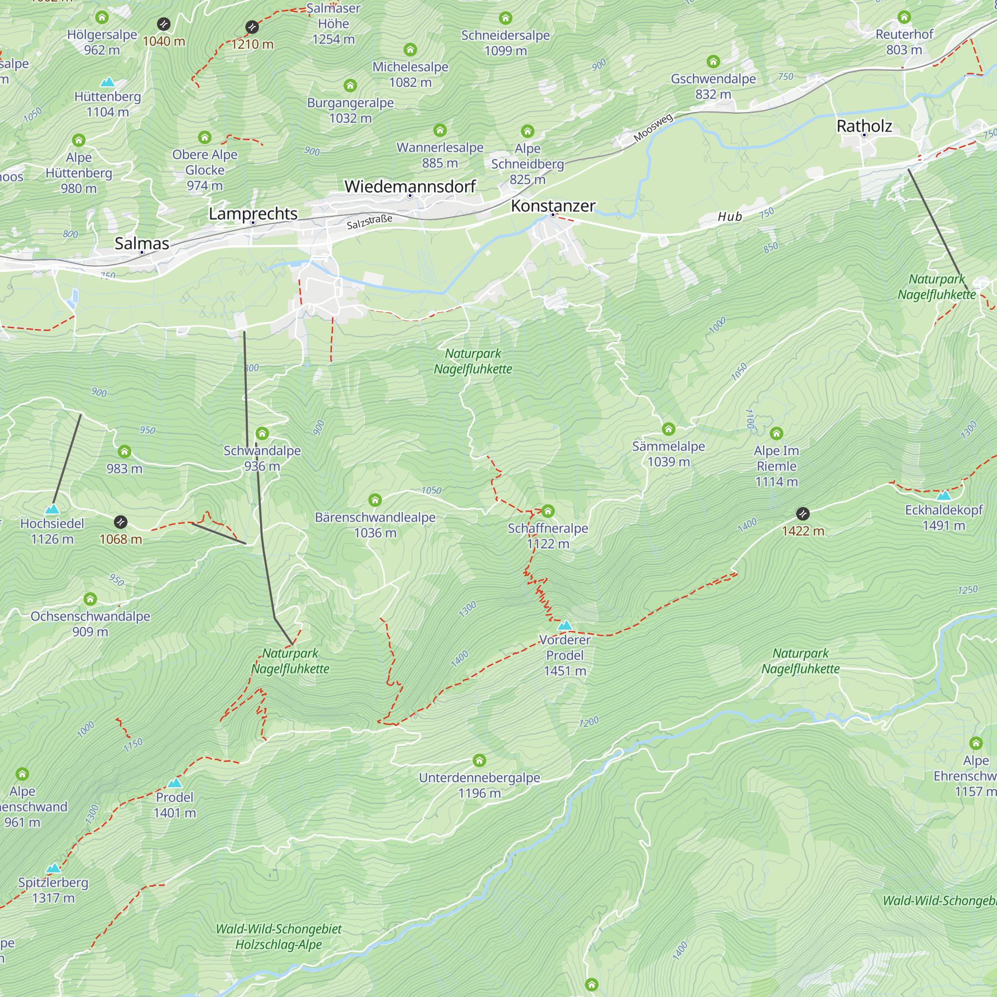 Kuhschwandalpe map