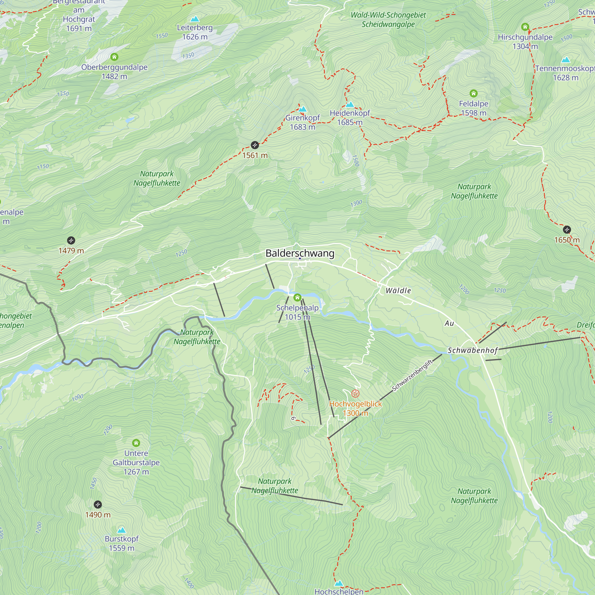 Schelpenalp map