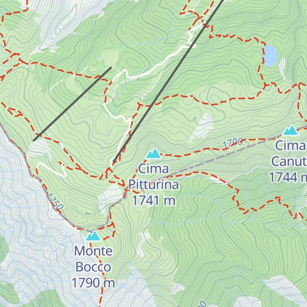Map of Cima Pitturina