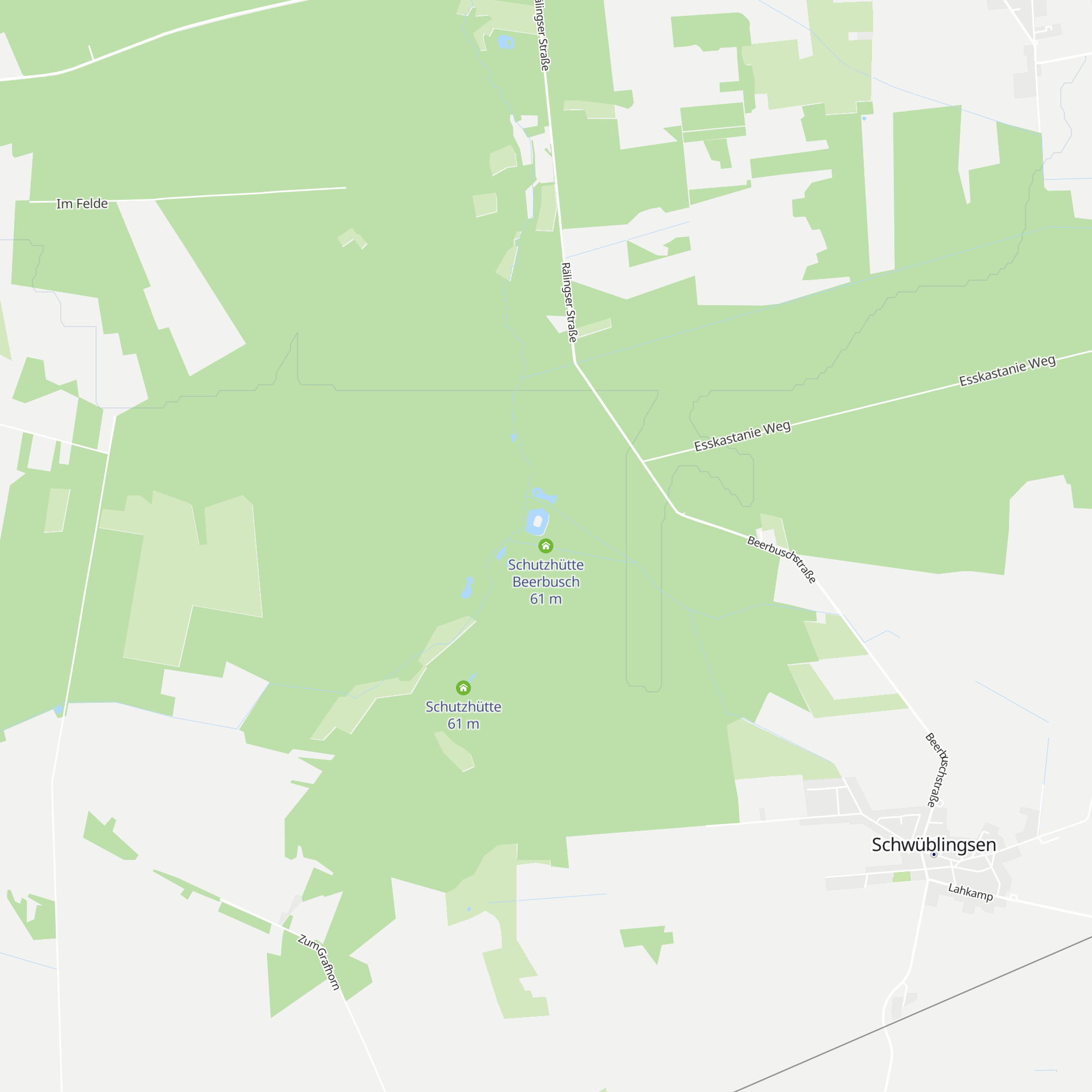 Schutzhütte Beerbusch map