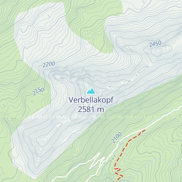 Map of Verbellakopf