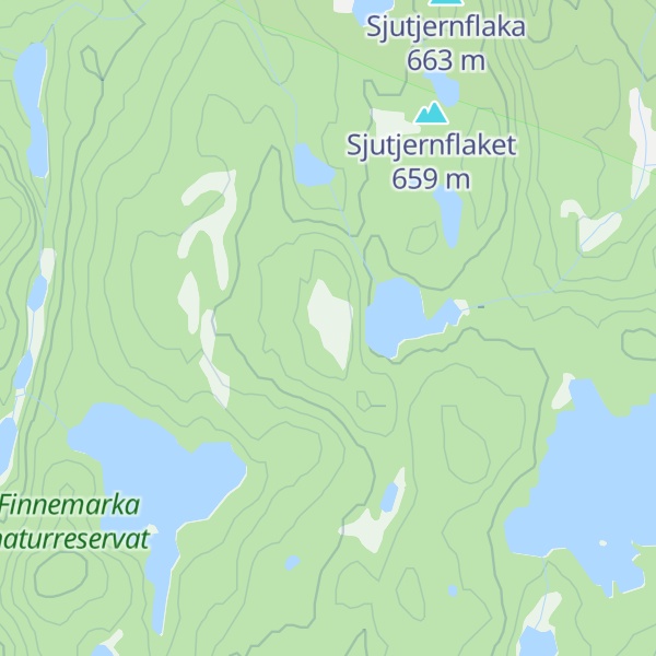 Map of Hesteskotjernåsen