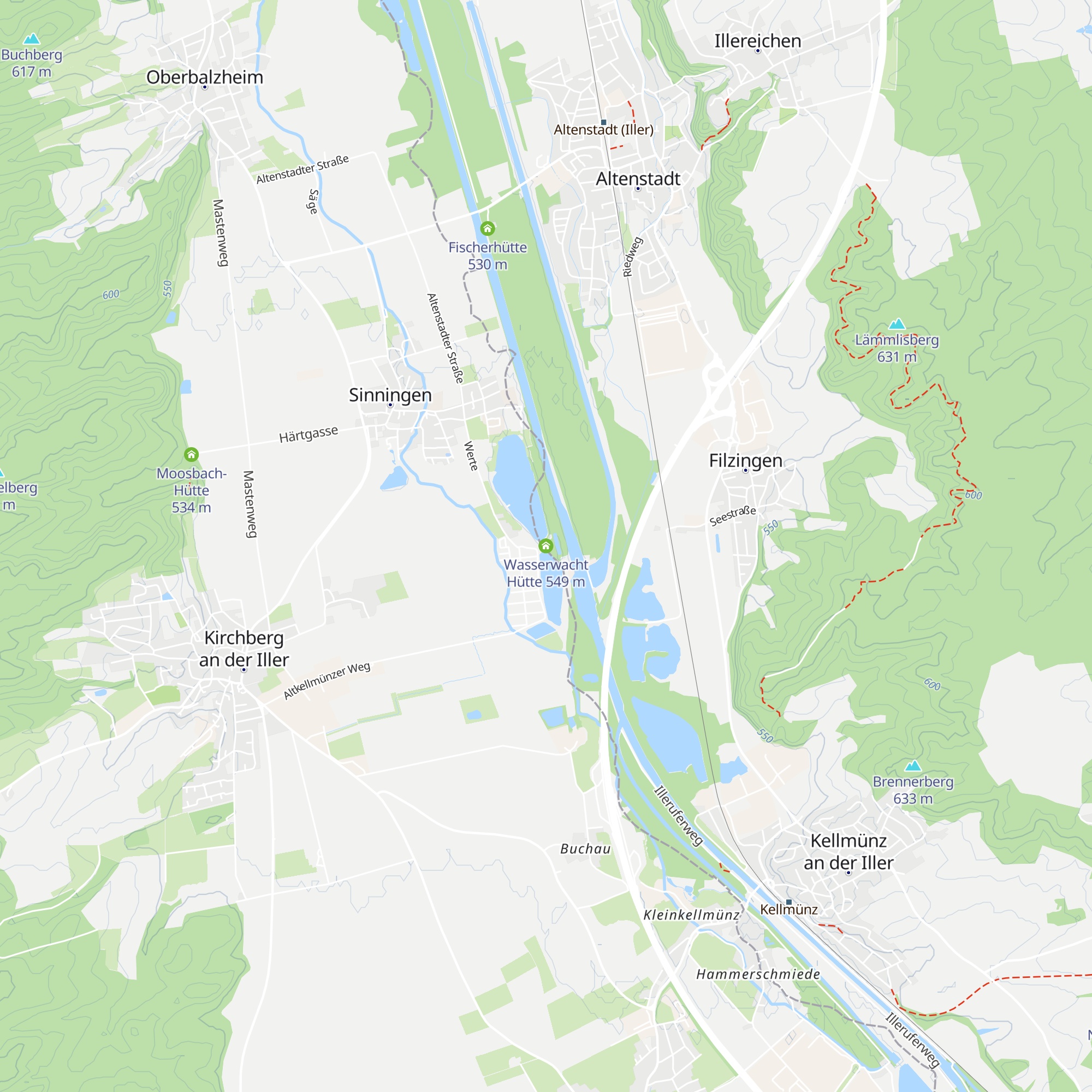 Wasserwacht Hütte map