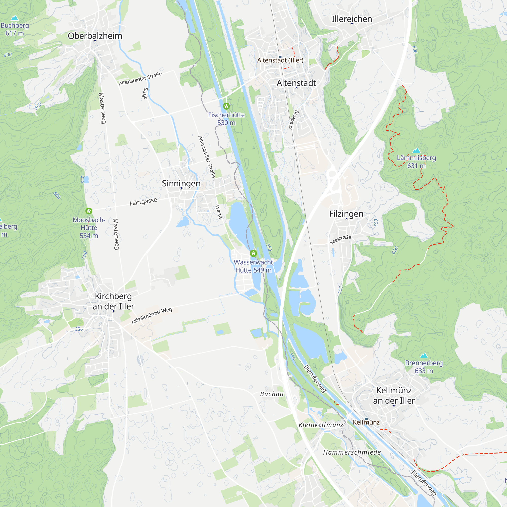 Wasserwacht Hütte map