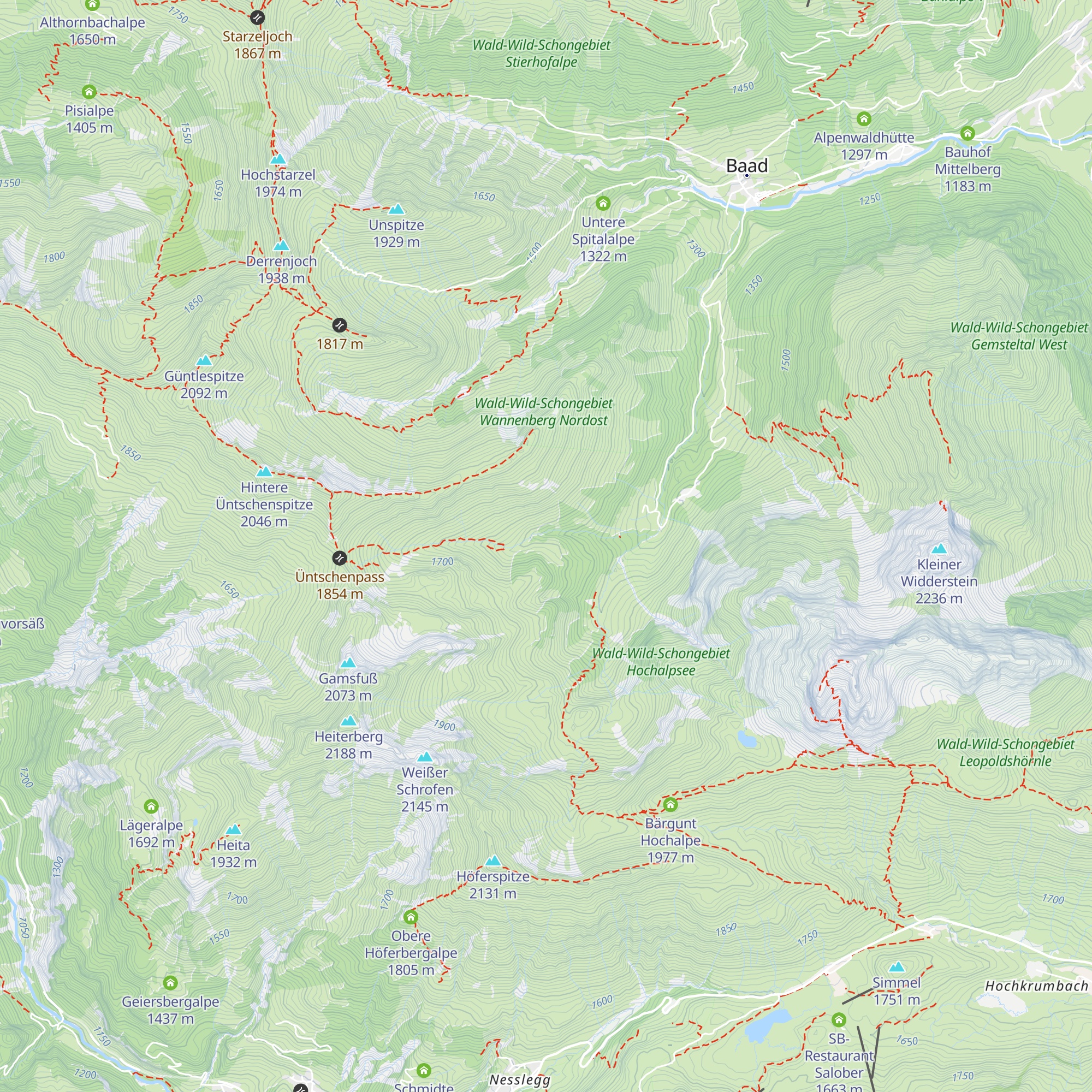Stierlochalpe map