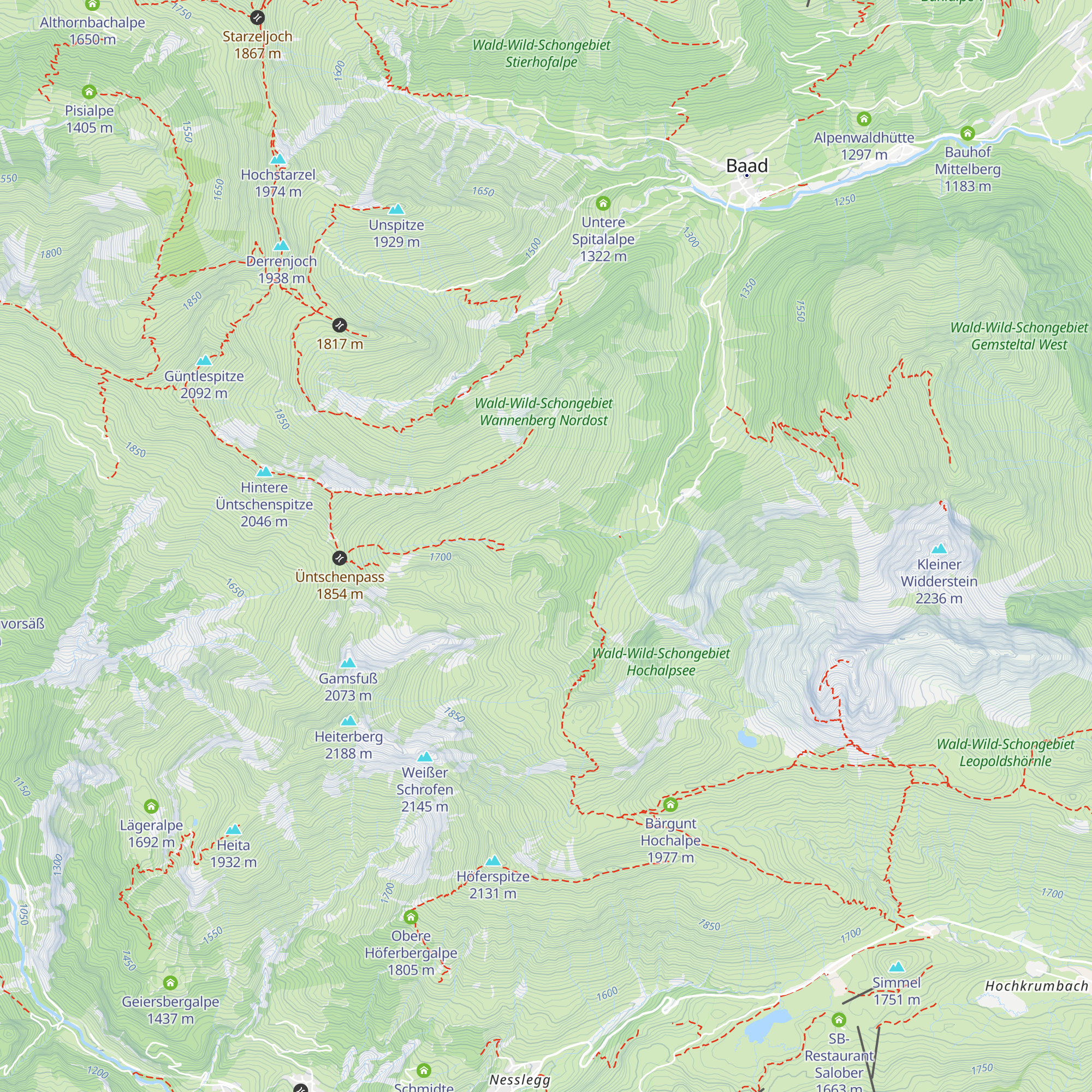 Stierlochalpe map