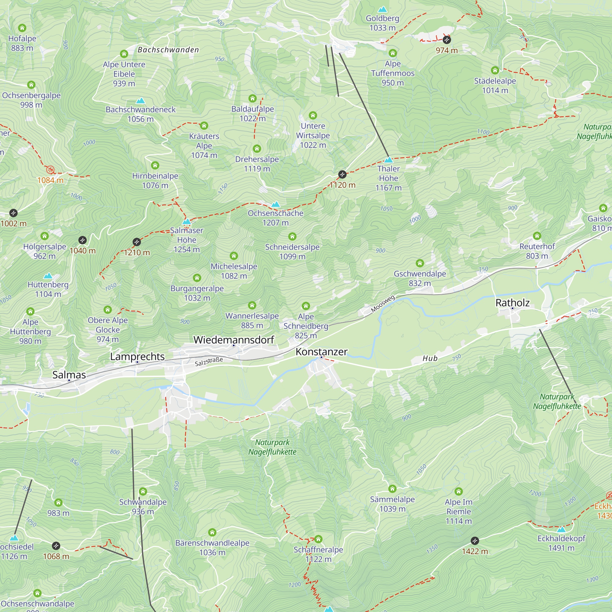 Alpe Schneidberg map