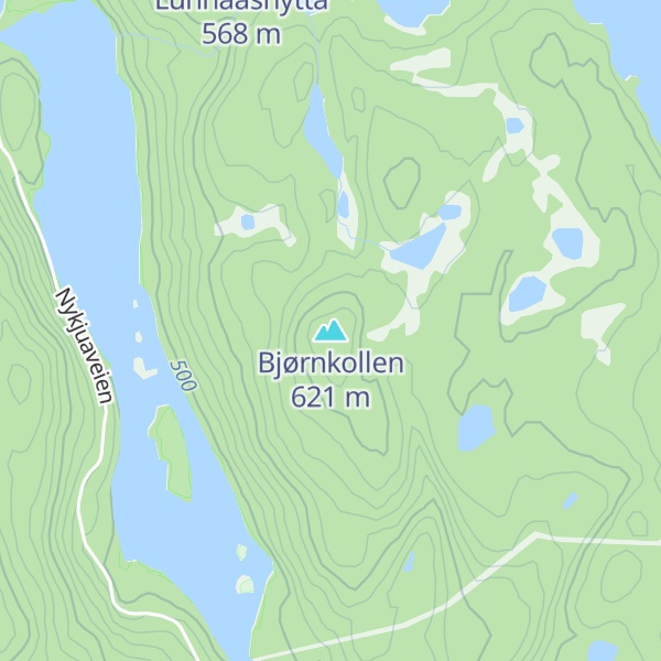 Map of Bjørnkollen
