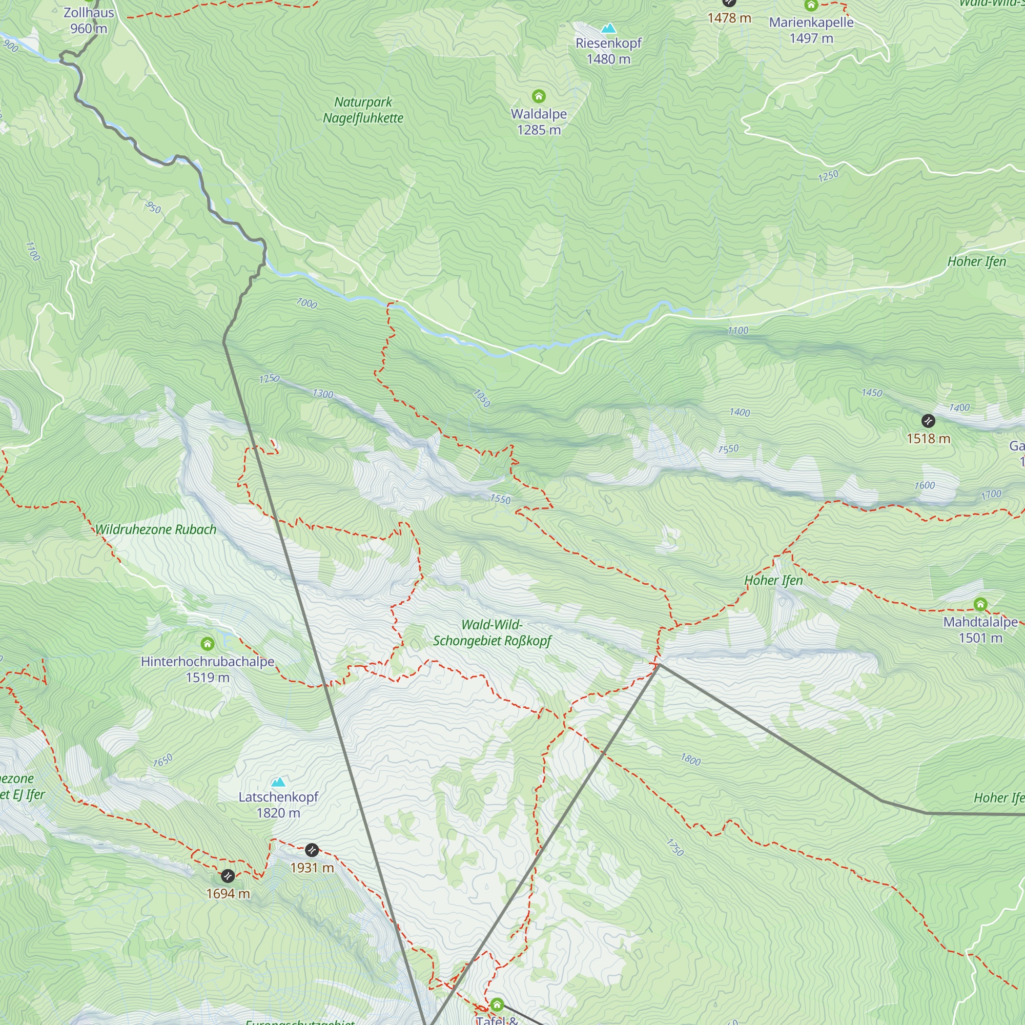 Lohmoosalpe map
