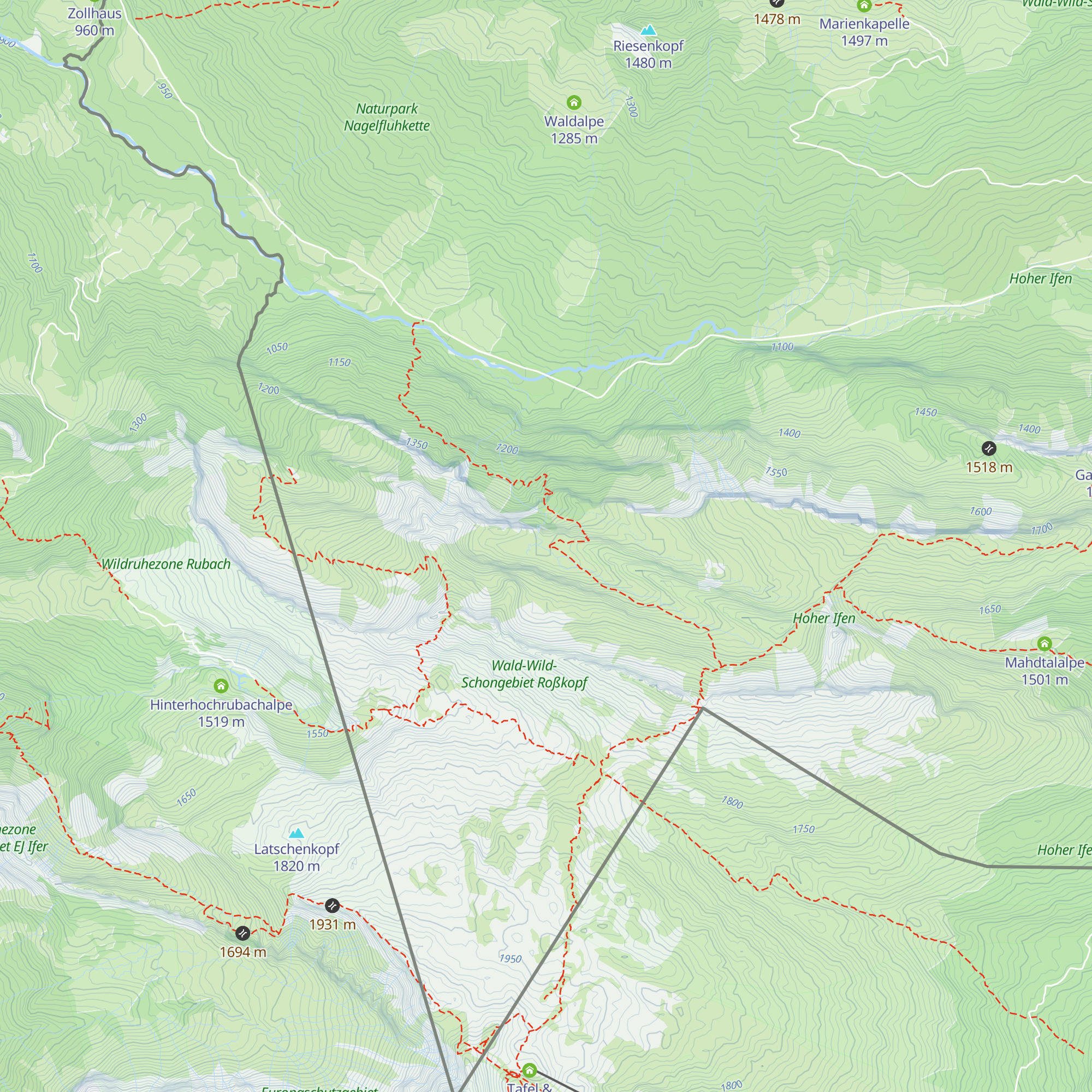Lohmoosalpe map