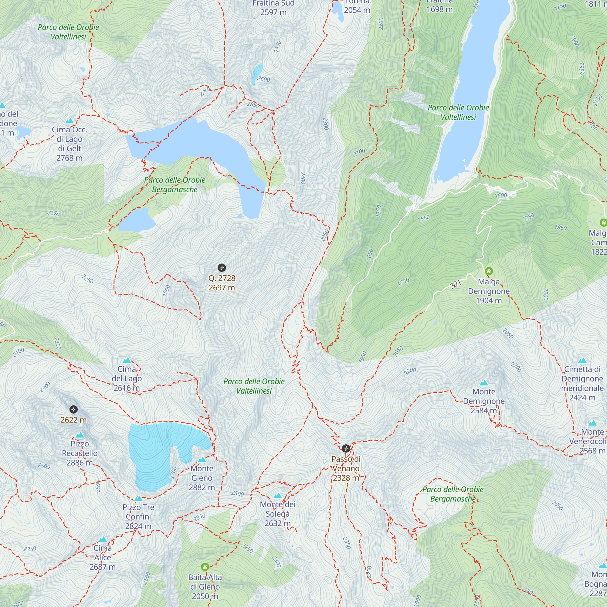 Malga di Pila map