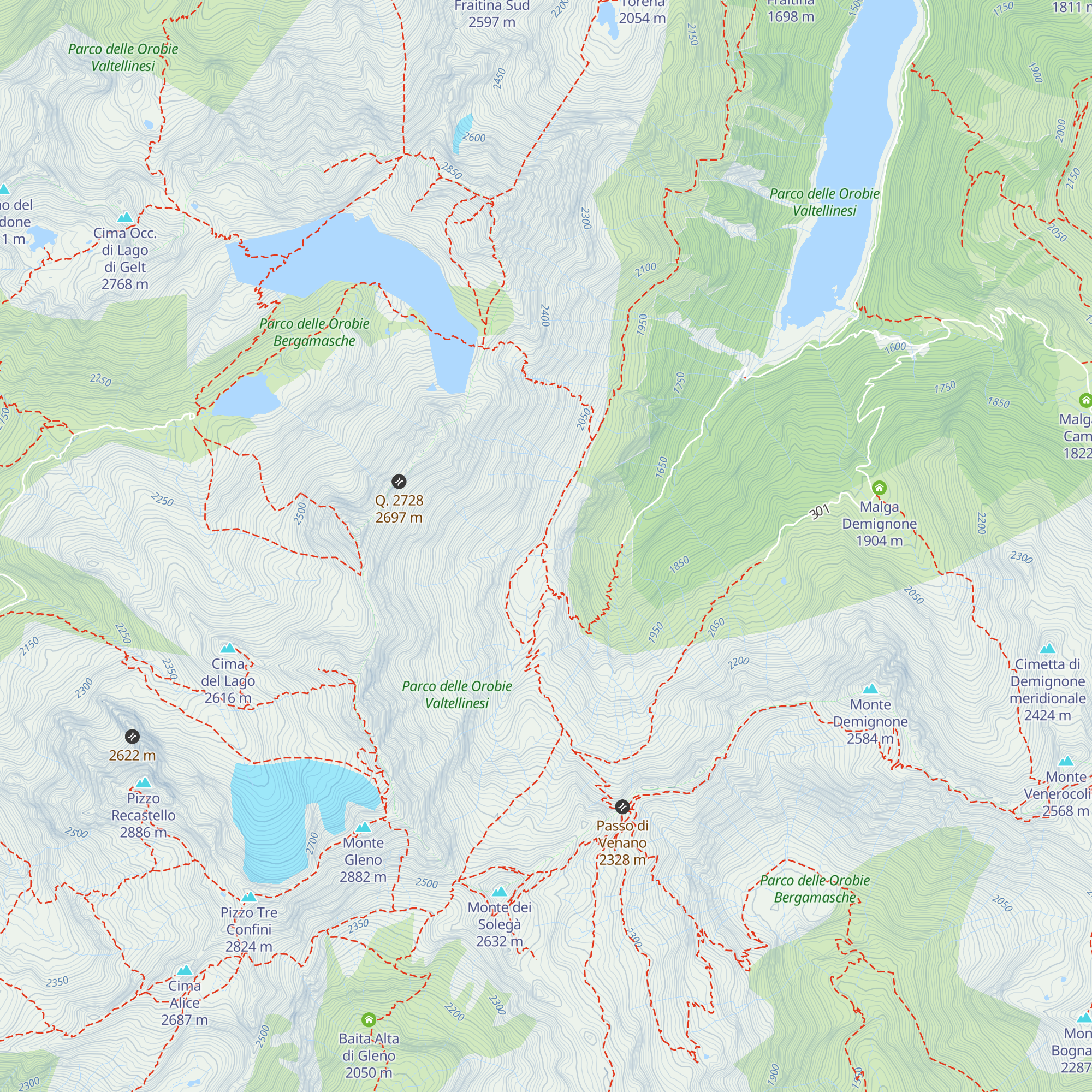 Malga di Pila map