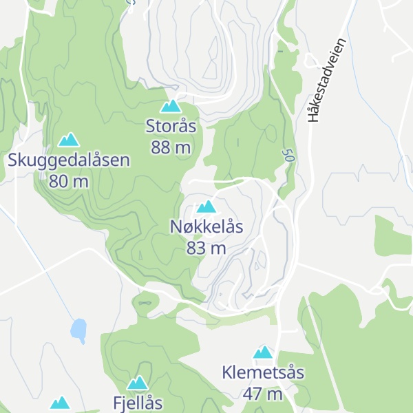 Map of Nøkkelås