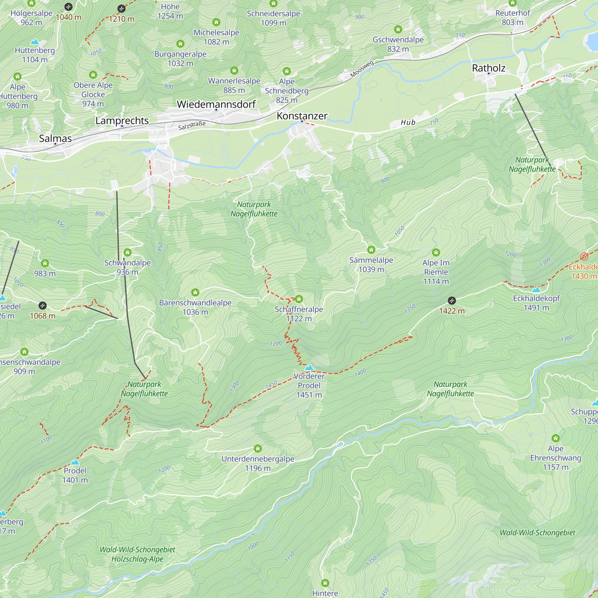 Schaffneralpe map