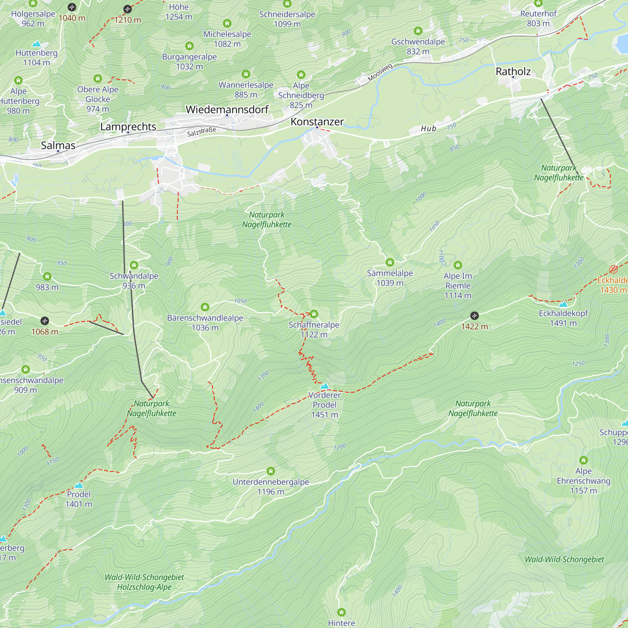 Schaffneralpe map