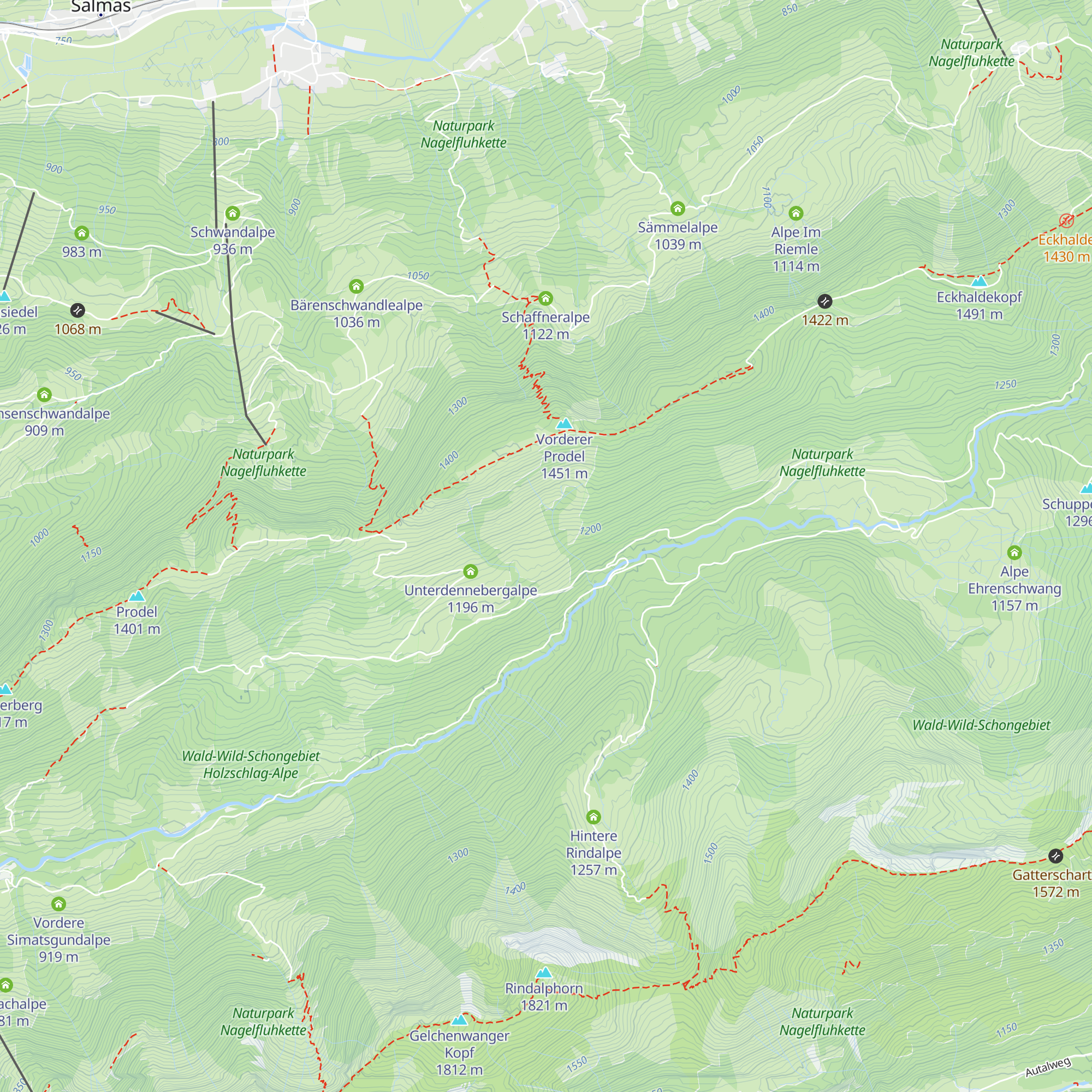 Laubgundalpe map