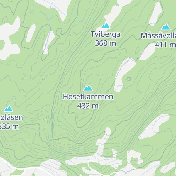 Map of Hosetkammen