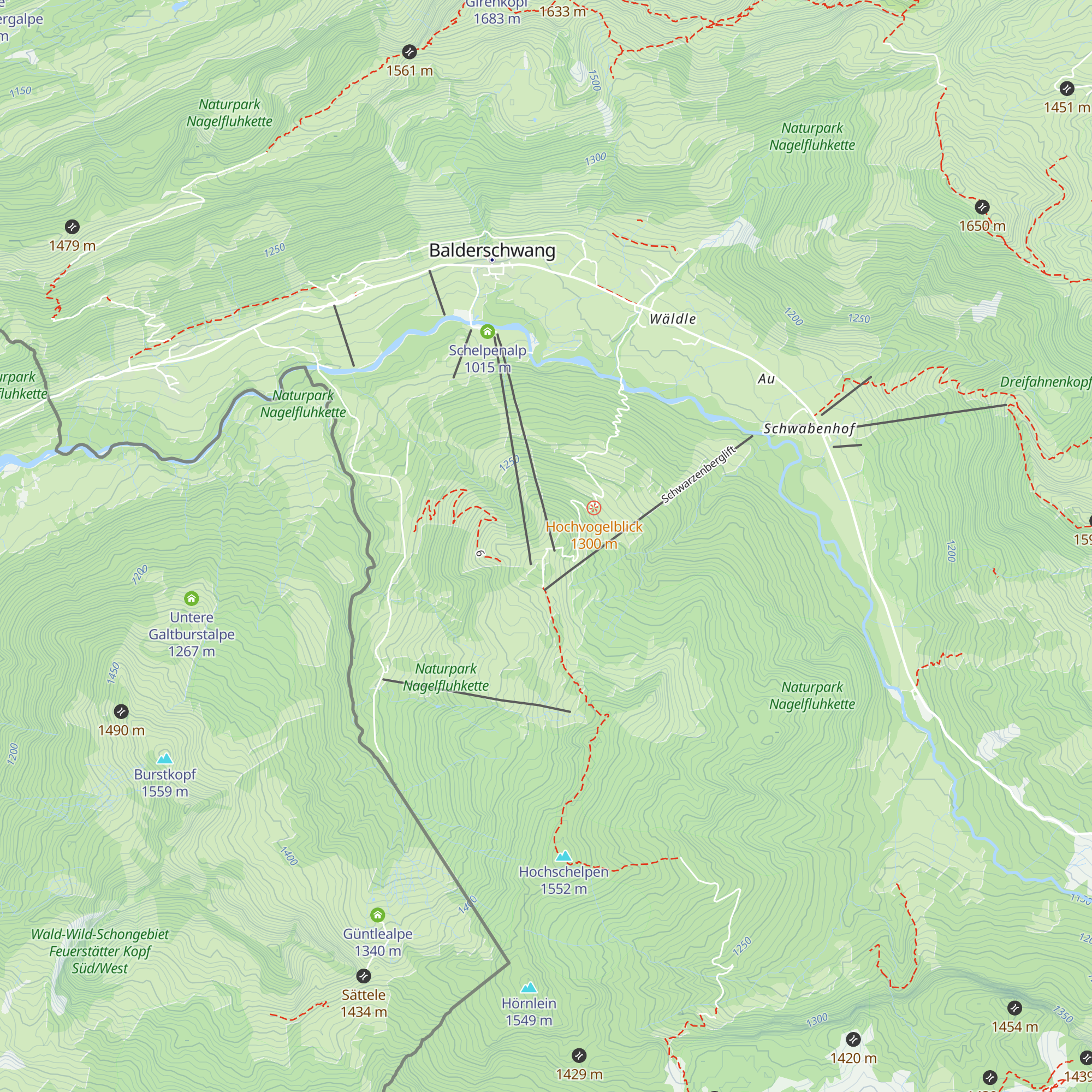 Bergwacht map