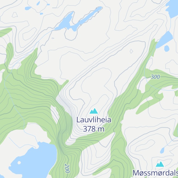 Map of Lauvlifjellet