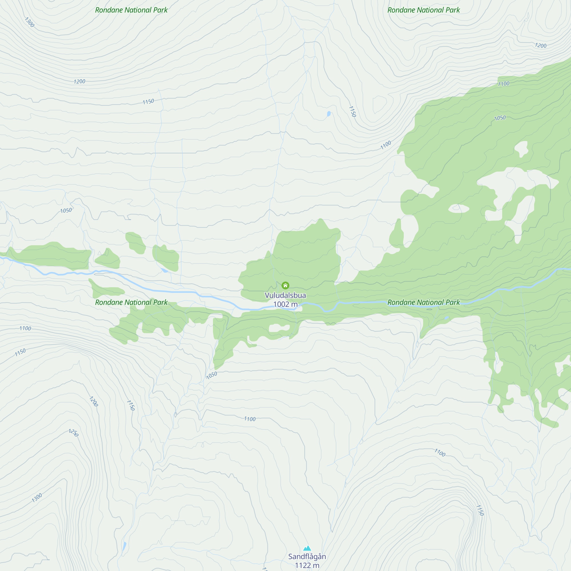 Vuludalsbua map
