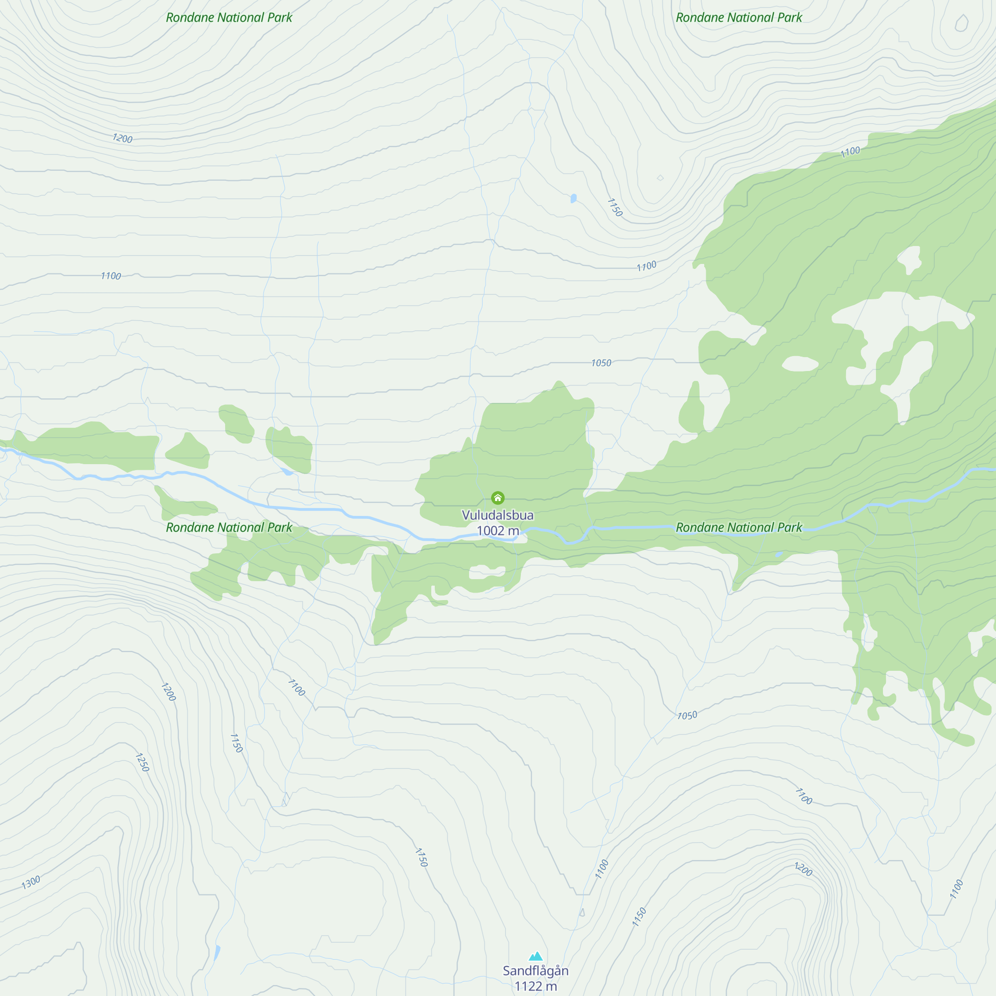 Vuludalsbua map