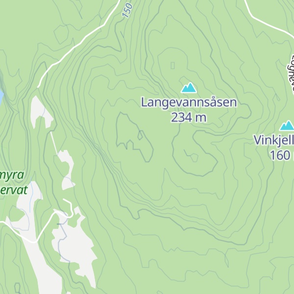 Map of Veggeråsen