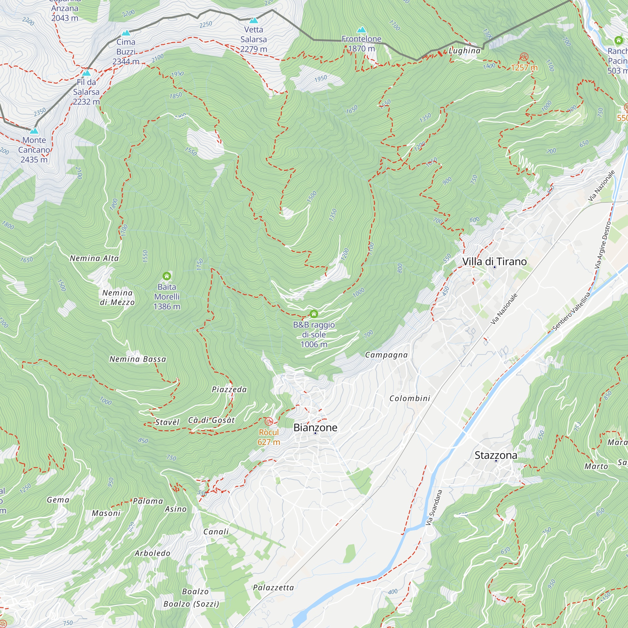 B&B raggio di sole map