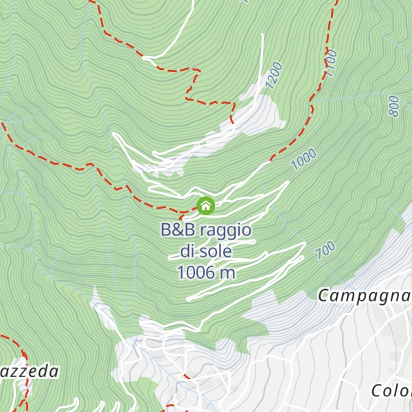 Map of B&B raggio di sole