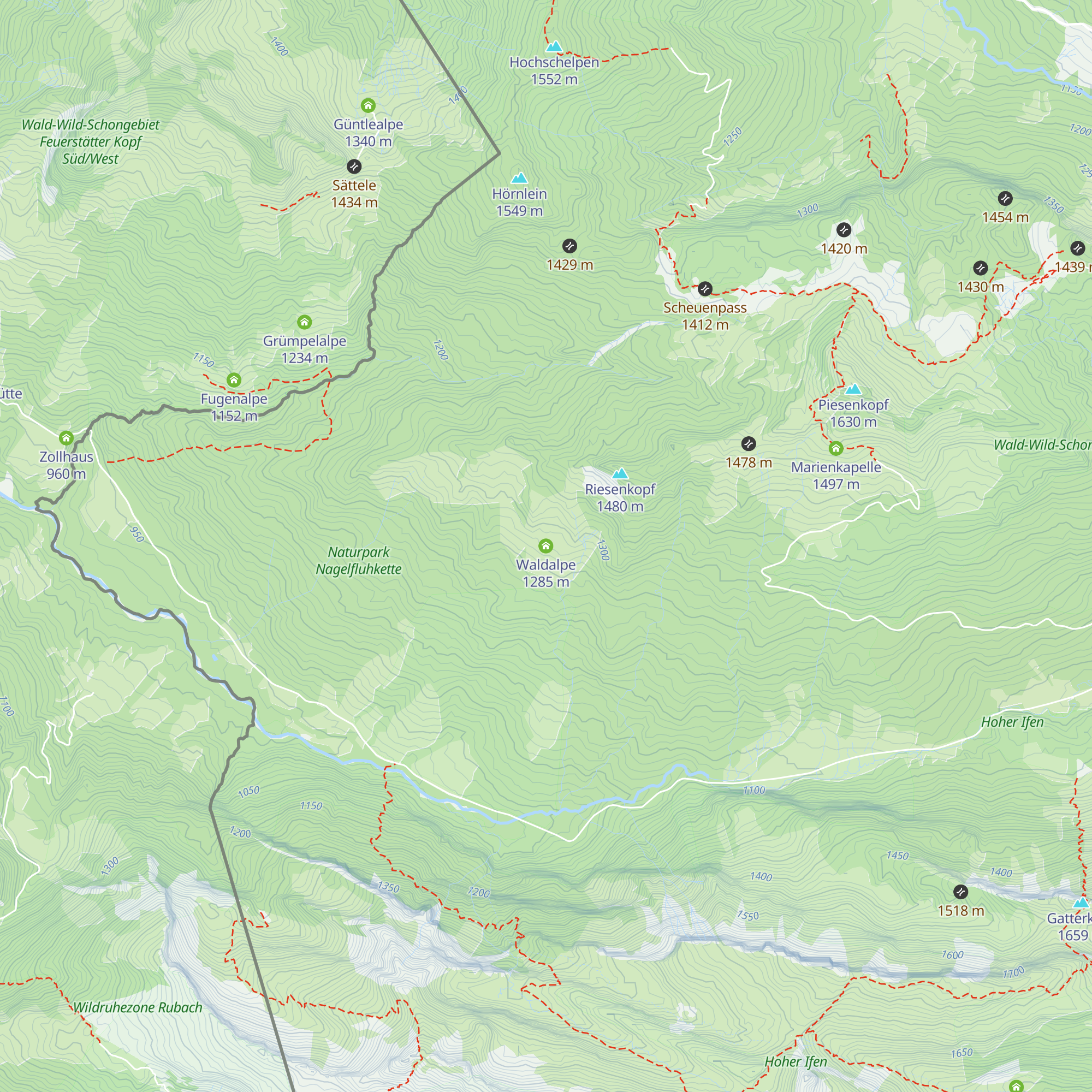Waldalpe map
