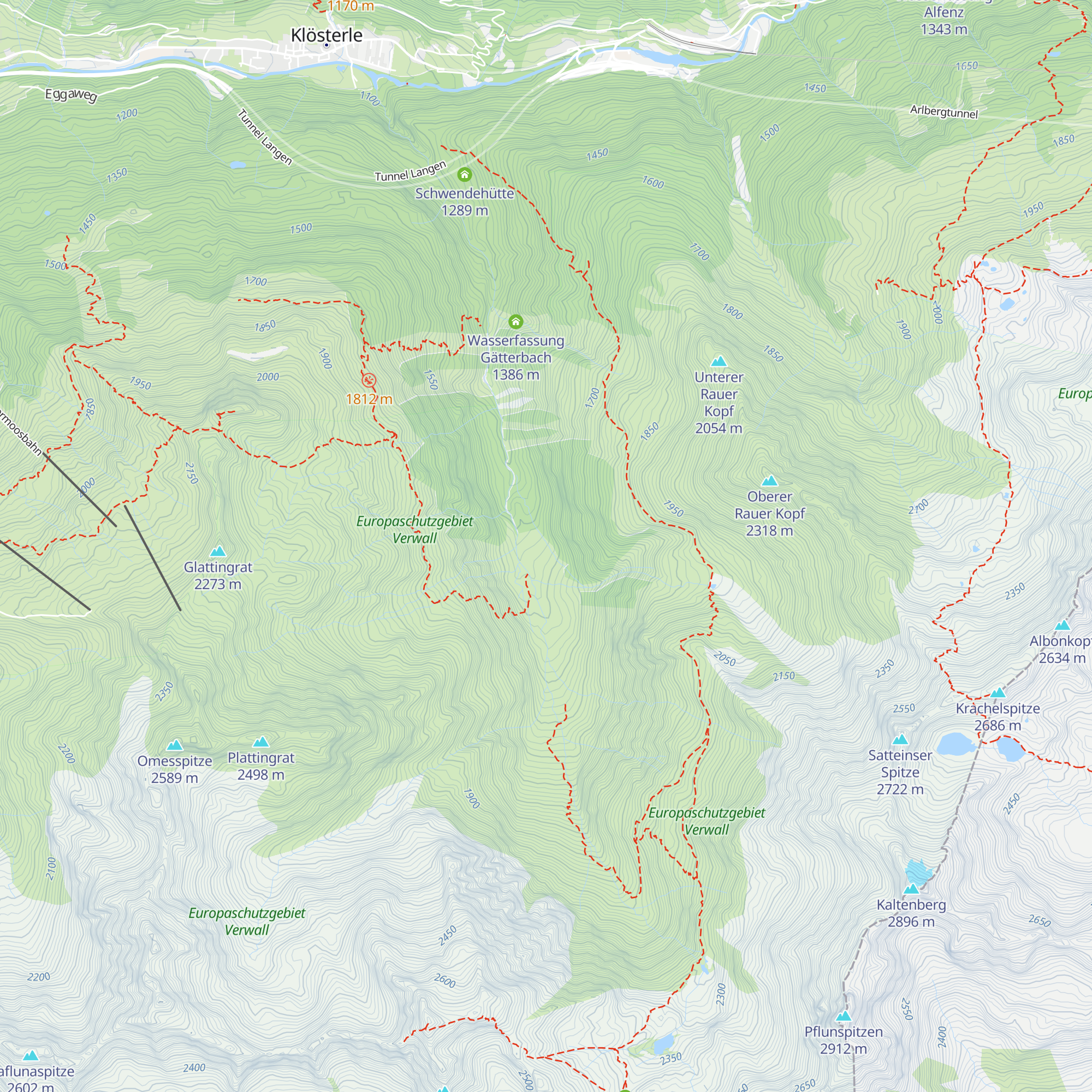 Alpe Nenzigast map