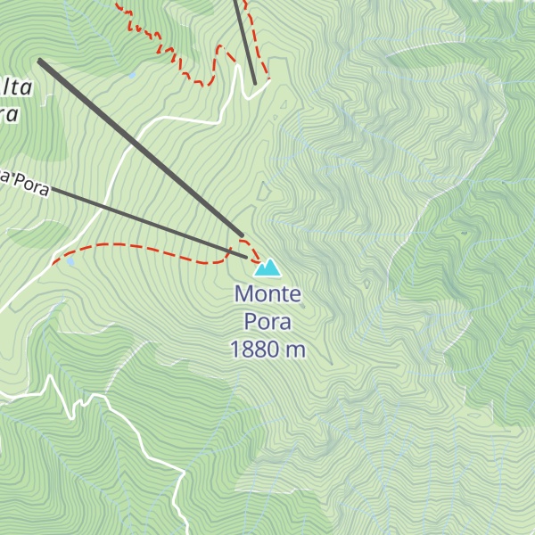 Map of Monte Pora
