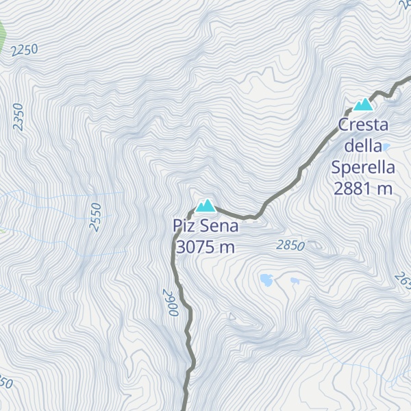 Map of Piz Sena