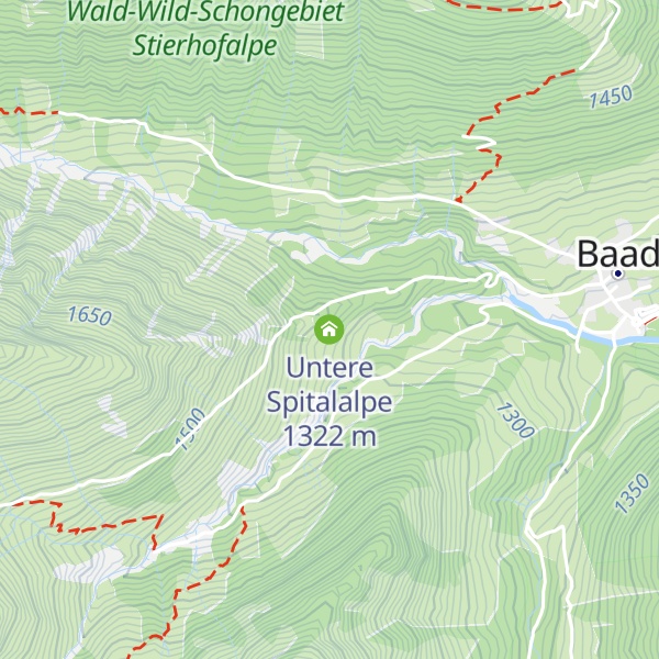 Map of Untere Spitalalpe