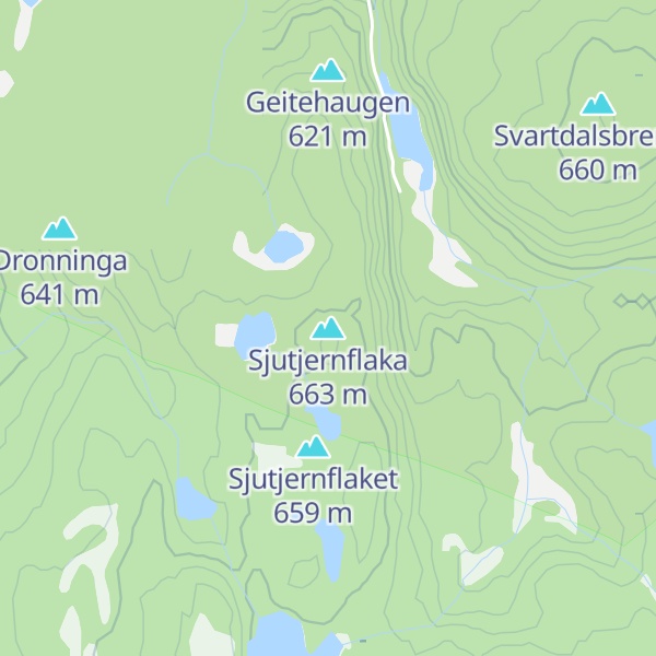 Map of Sjutjernflaka