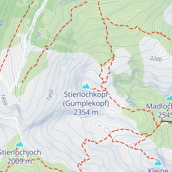 Map of Stierlochkopf (Gümplekopf)