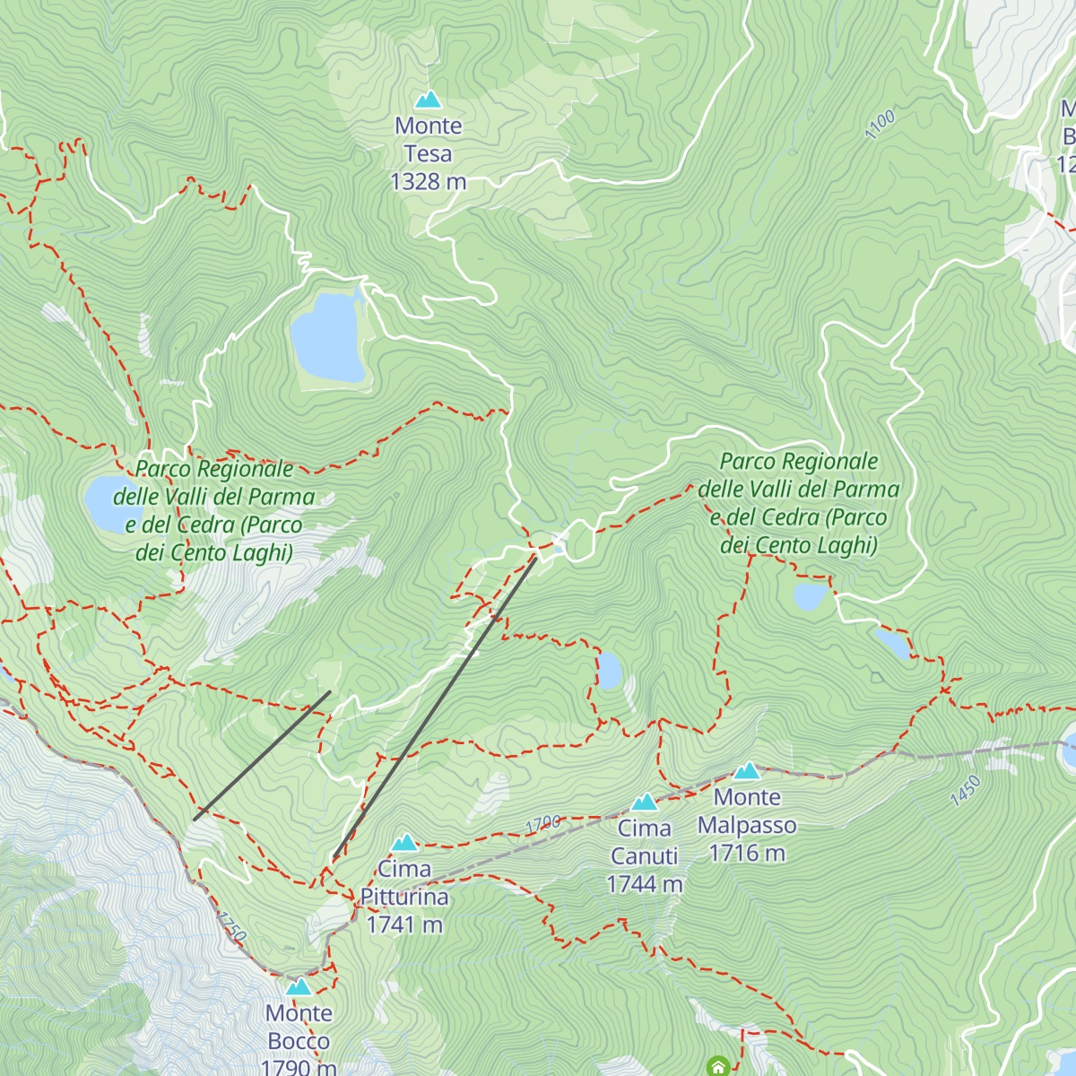 Rifugio Albergo Prato Spilla map