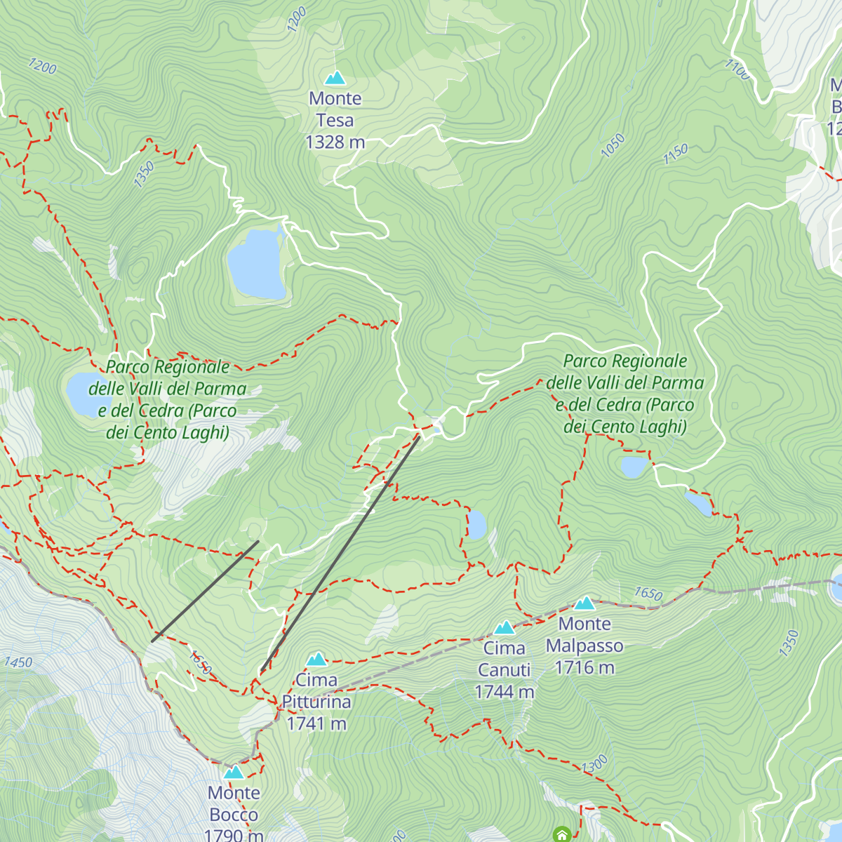 Rifugio Albergo Prato Spilla map