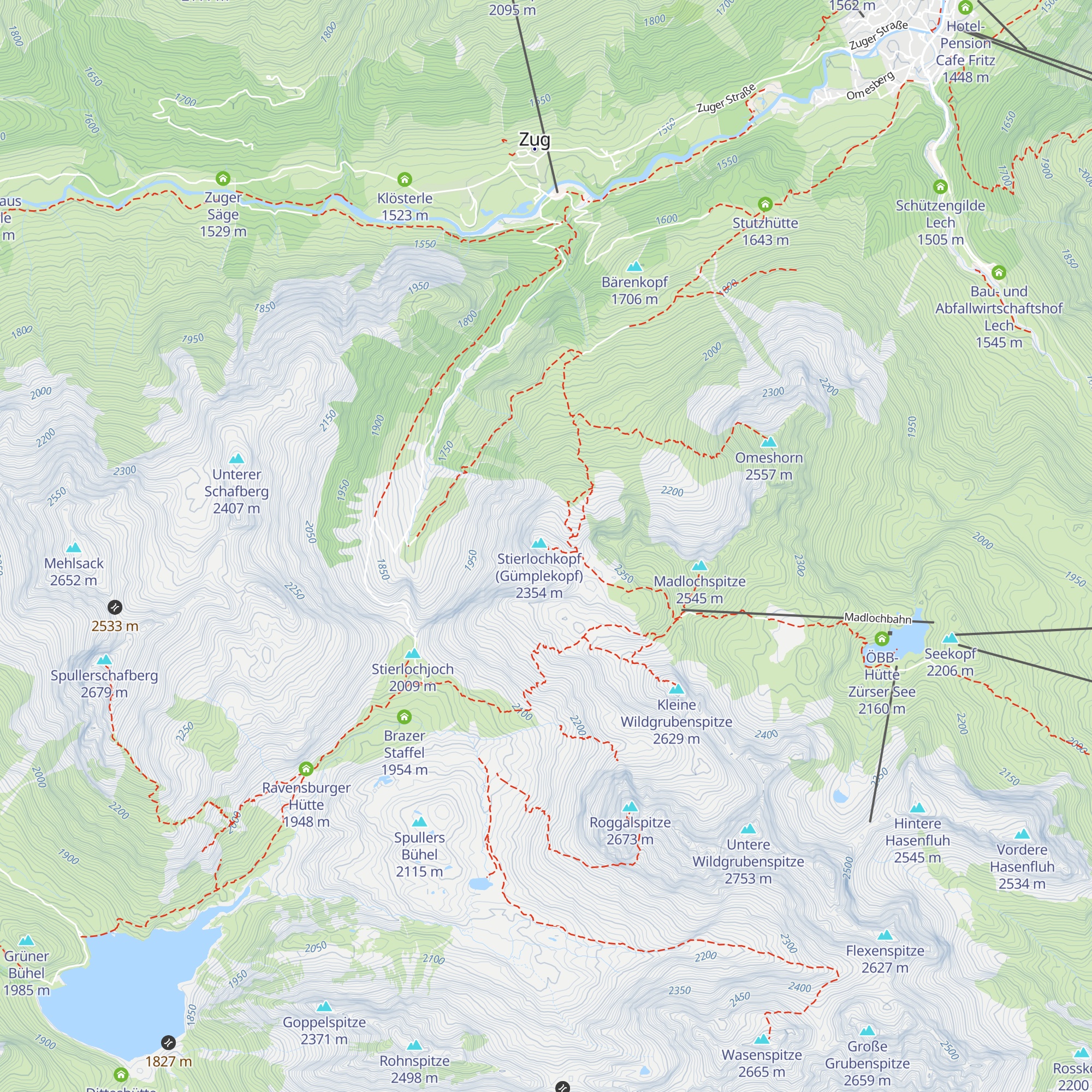 Das Biwak map