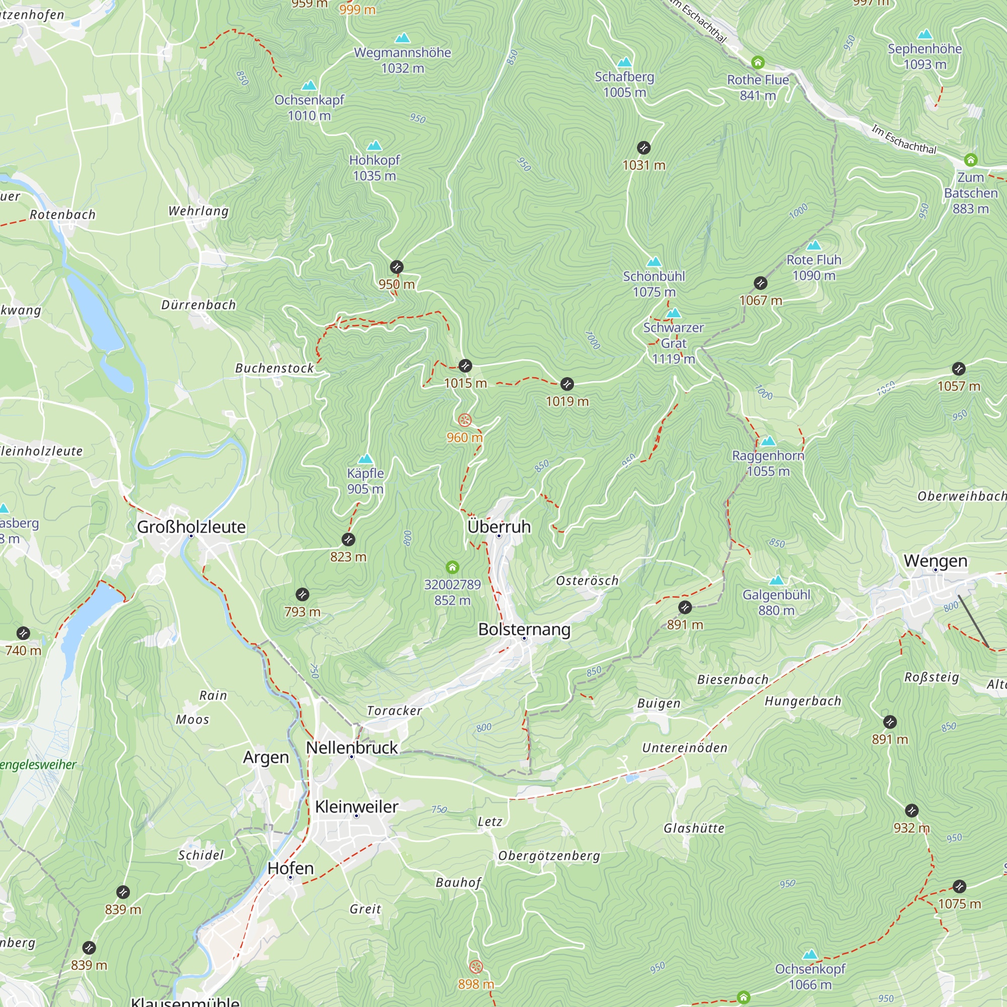 Rehaklinik Überruh map