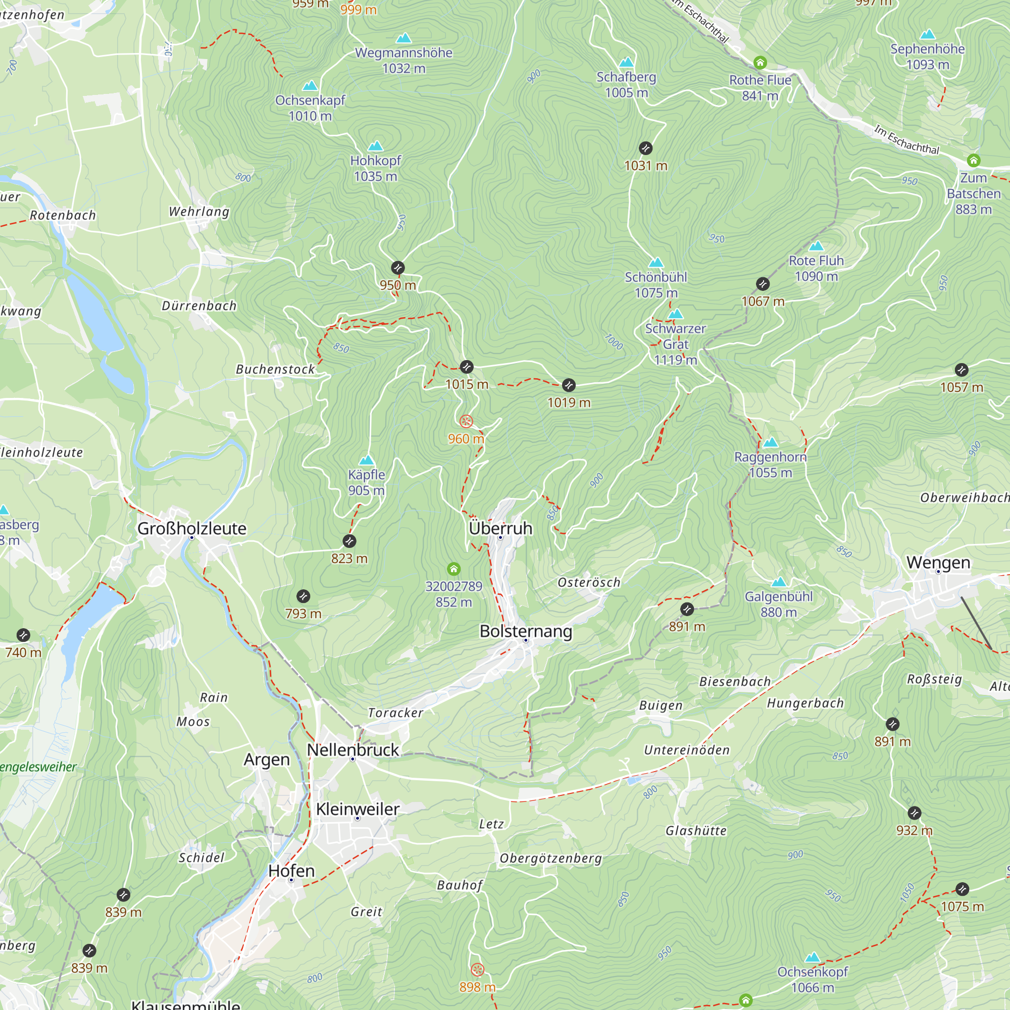 Rehaklinik Überruh map