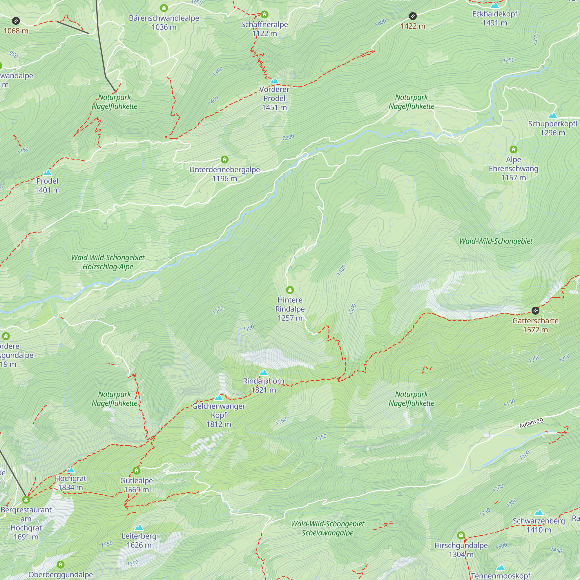 Hintere Rindalpe map