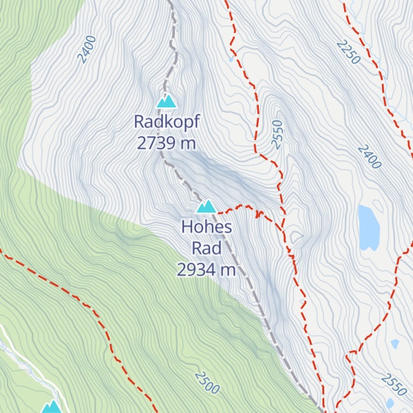 Map of Hohes Rad