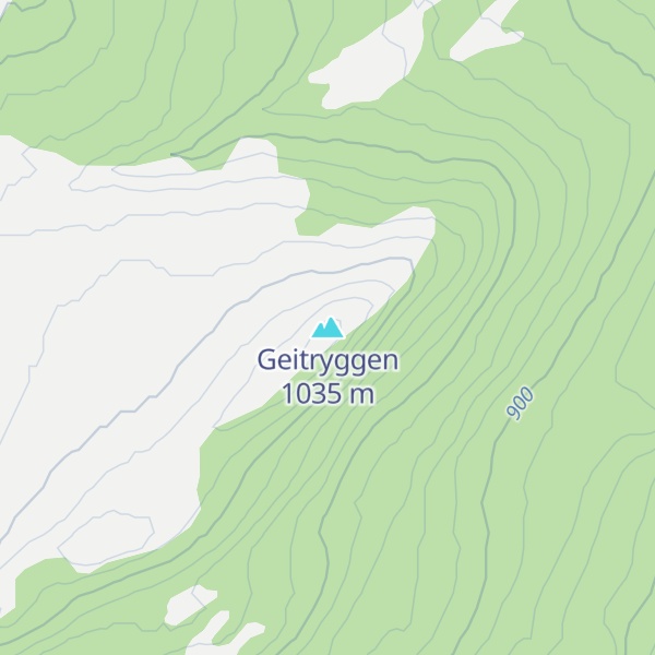 Map of Geitryggen