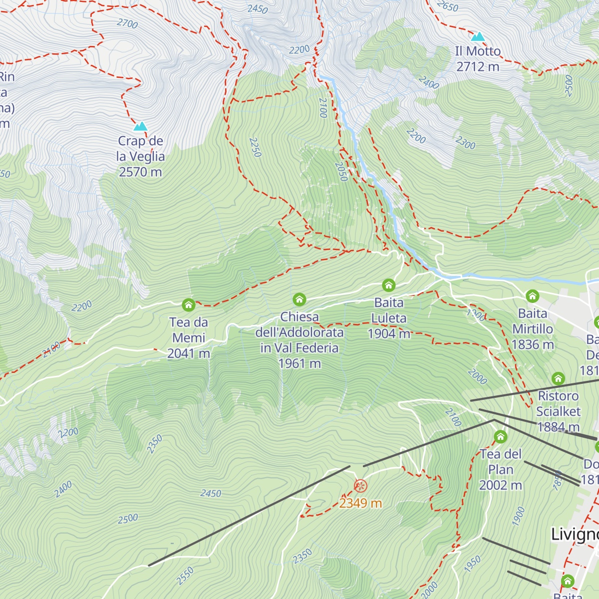 Chiesa dell'Addolorata in Val Federia map