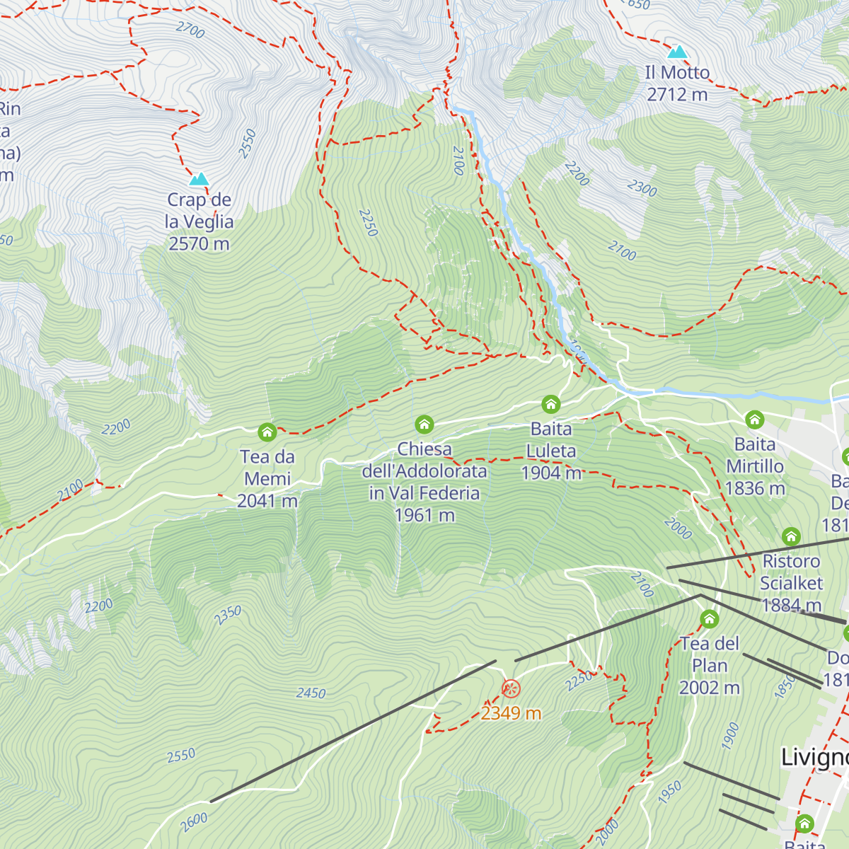 Chiesa dell'Addolorata in Val Federia map