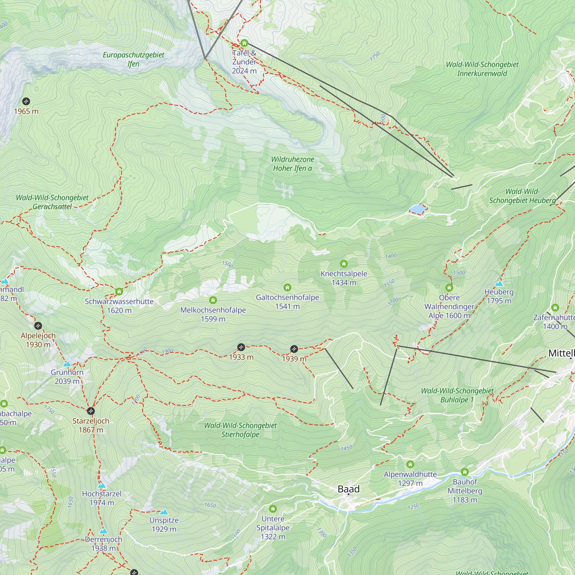 Galtochsenhofalpe map