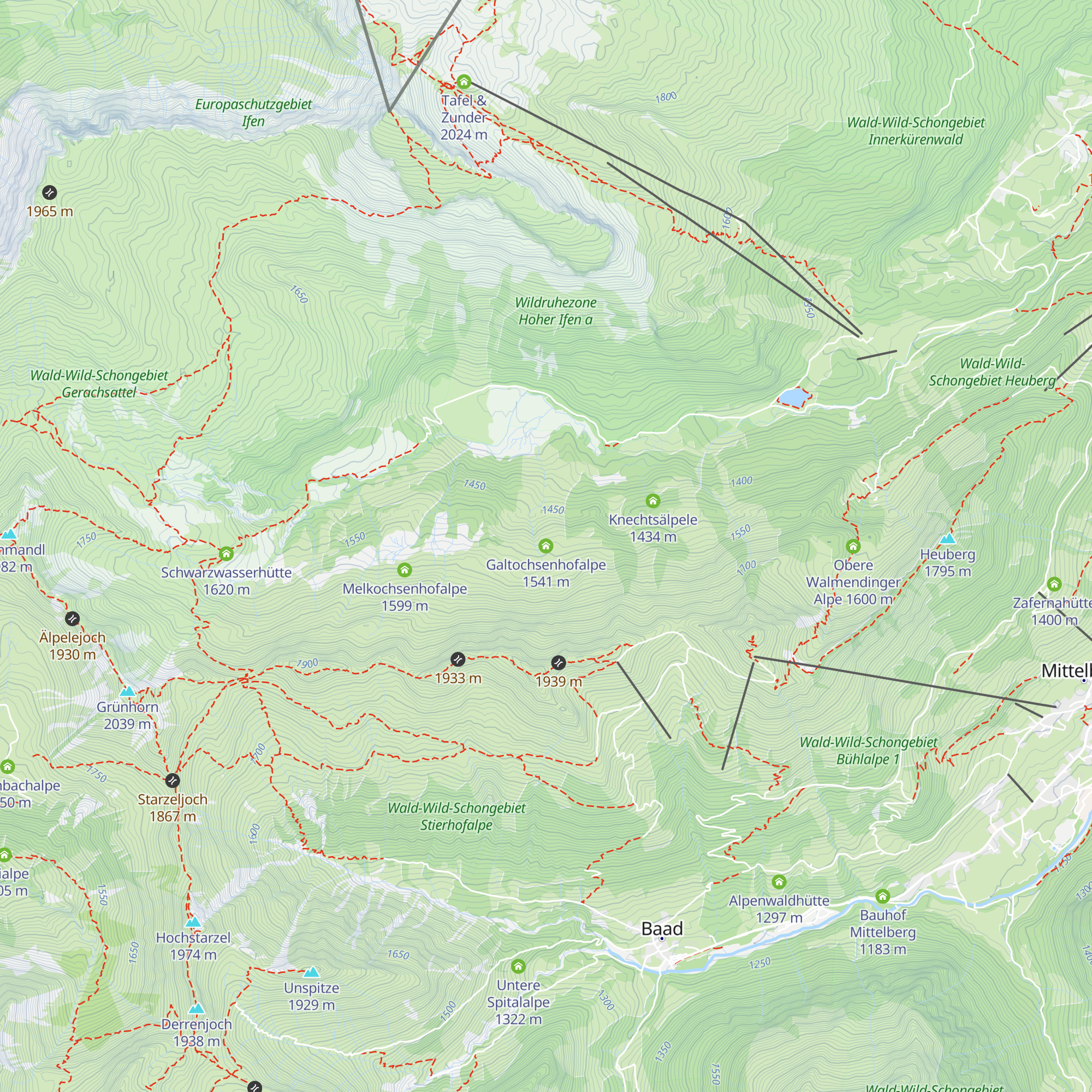 Galtochsenhofalpe map