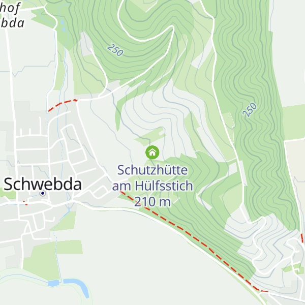 Map of Schutzhütte am Hülfsstich
